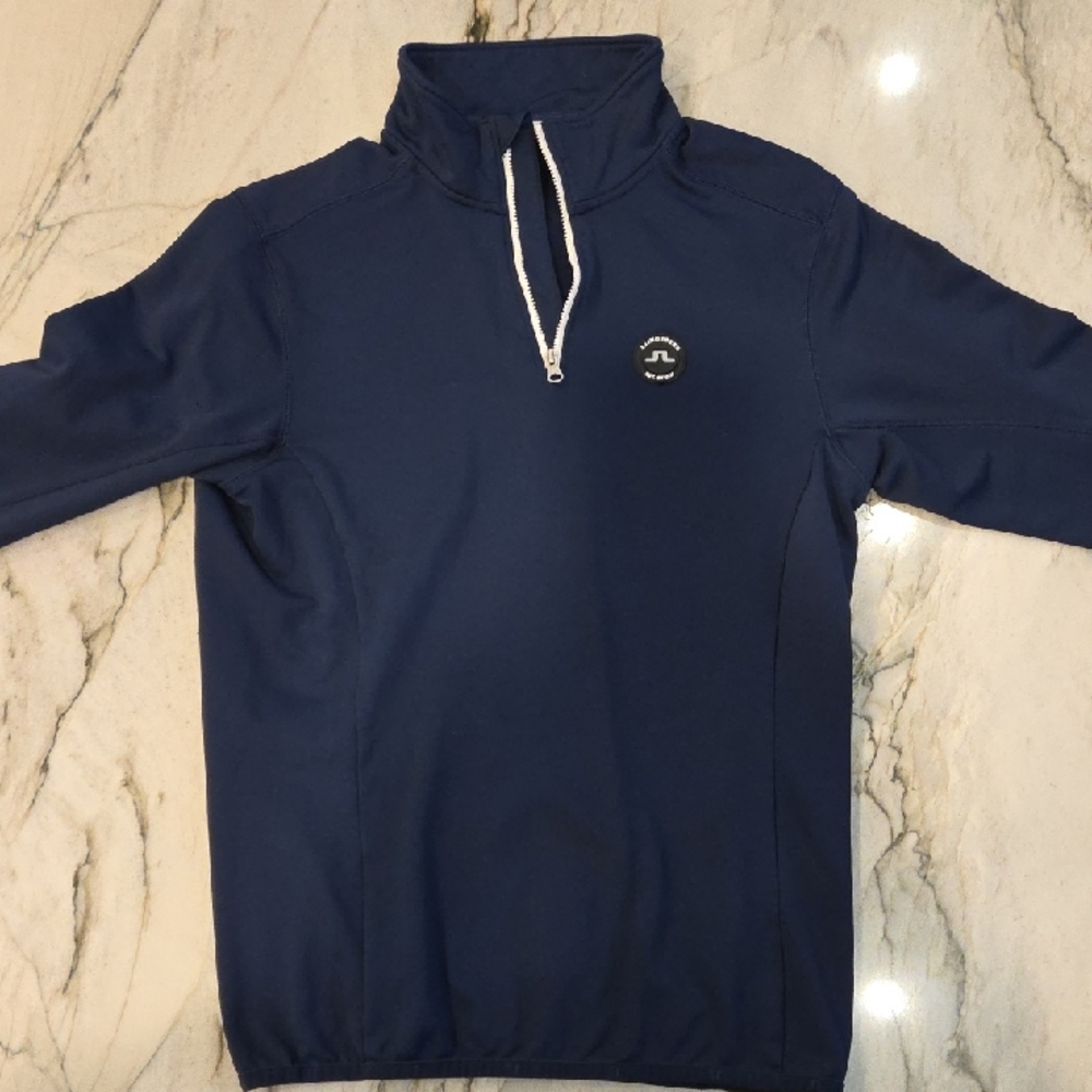 J.Lindeberg Dark Blue Logo Pullover